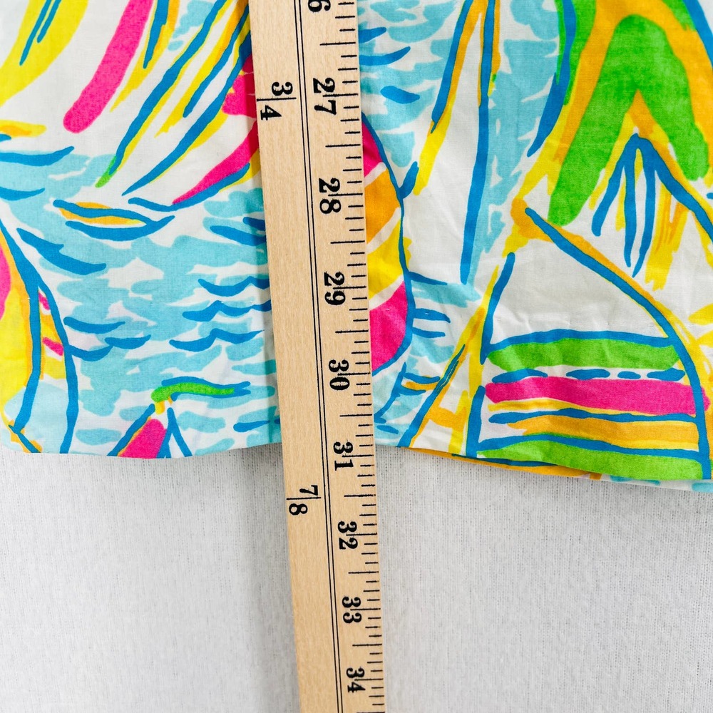 LILLY PULITZER Janice Shift Dress Womens 4 Blue Pink You Gotta Regatta Sailboat - Picture 14 of 14